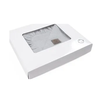 Dětský pokoj Mušelínová prikrývka SOFTELLO - svetlosivá s volánikom