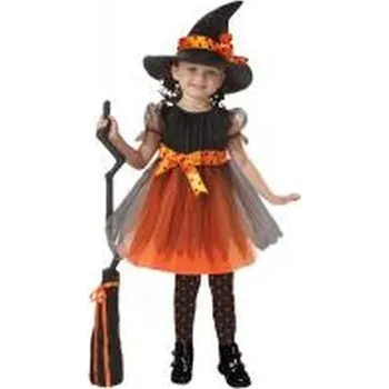 Karnevalový kostým Strój dziecięcy Czarownica z kapeluszem rozm. M