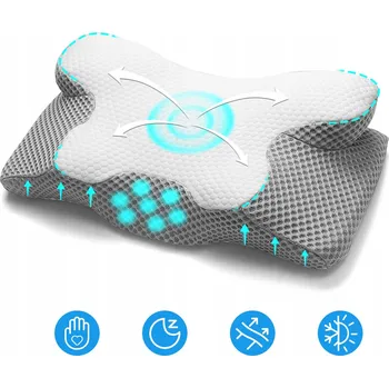 Polštář Ortopedický Polštář z paměťové pěny, ergonomický, 60*34*13 cm