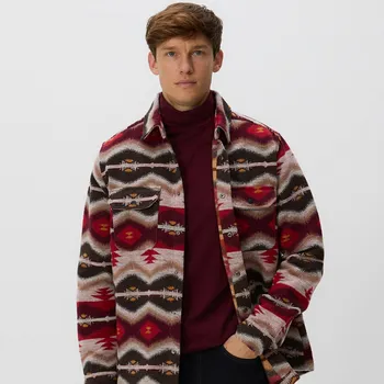 Pánská móda Reserved - Bavlněný rolák s dlouhými rukávy - hnědá - 494EX-88X - 494EX-88X-M