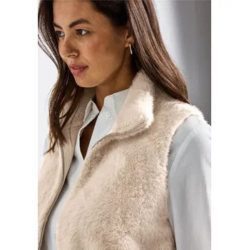 Dámská vesta Měkká vesta Street One 220275 s kožešinovým vzhledem Velikost: 38