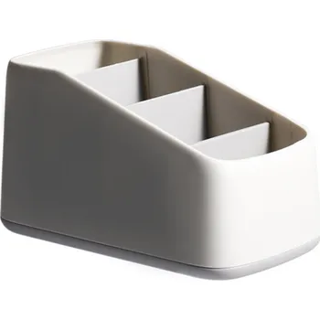 Zásobník na papírové ručníky Organizér se 4 přihrádkami 18 x 10 x 9,9 cm Praktický plastový box z ABS Úložný pořadač na kancelářské potřeby a kosmetiku