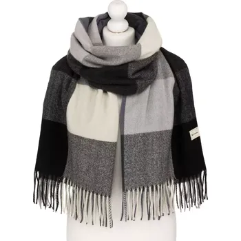 Šála CEDAR Velká kostkovaná dámská Peterson šála R-SP100 černá