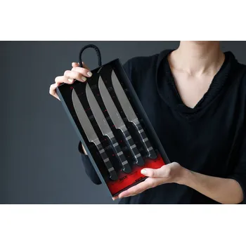 Kuchyňský nůž F. Dick Steaková 4 dílná sada nožů s hladkou čepelí série 1905