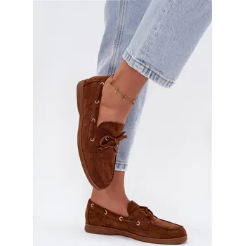 Dámské mokasíny Dámské semišové mokasíny Big Star RR274948 Barva: Béžová, Velikost: 41