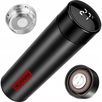 Termohrnek THERMOS SMART TERMÁLNÍ HRNEK LED LAHEV 500ml (Udrží nápoje horké až 24 hodin! Dodává se se sítkem na kávovou sedlinu. Udrží horké nápoje teplé až 12 hodin Udrží teplotu studených nápojů až 24 hodin Matice s dotykovým LCD displejem Filtr z nerezové oceli I