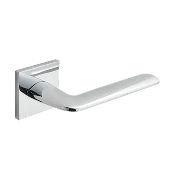 Dveřní kování Kuchinox Klika MAROKO II hranatá rozeta - chrom - (komplet 2 ks)