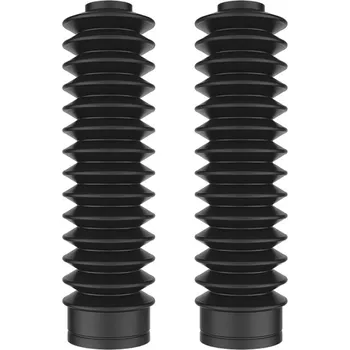 Polisport Chrániče vidlic – černá harmonika 215×28–50 mm | Gumový návlek a prachovka černá