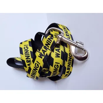 Vodítko pro psa Sunrise Of Freedom vodítko pro psa - Warning délka 1,5m/ šíře 25 mm žlutá/černá