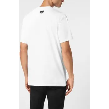 Pánské oblečení PHILIPP PLEIN T-Shirt 9565 Bílá Regular Fit 3XL