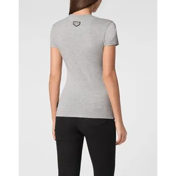 Pánské tričko PHILIPP PLEIN T-Shirt 9447 Šedá Skin Tight Fit S