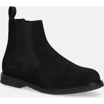 Pánské tenisky Semišové kotníkové boty BOSS Kope pánské, tmavomodrá barva, 50548076 50548076.401 59X, EUR 42