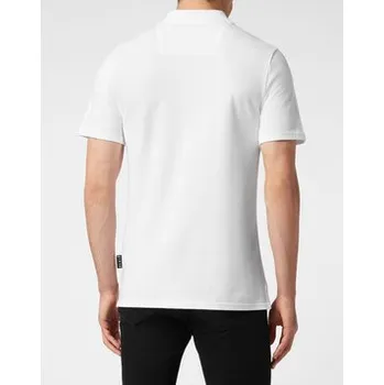 PHILIPP PLEIN Polokošile 245 Bílá Slim Fit S