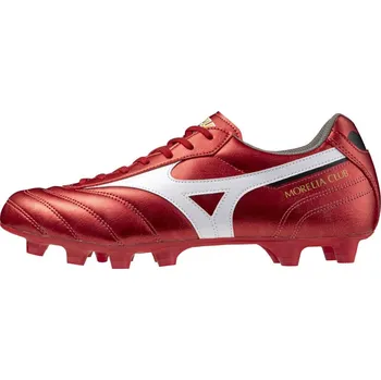 Kopačky Pánská fotbalová obuv Mizuno MORELIA II CLUB(U) / MORELIA 40th Red/White/Black Velikost: 42.0/8.0