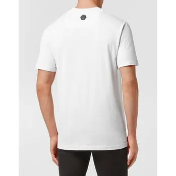 PHILIPP PLEIN T-Shirt 301 Bílá Regular Fit 3XL