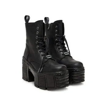 Pánská zimní obuv NEW ROCK Kotníková obuv M-TM001-C2 Černá 39