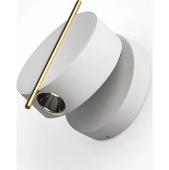 Nástěnné svítidlo Maytoni Luxusní směrovatelná nástěnná lampička Nuance Barva: Bílá / Mosaz MOD180WL-L4W3K1 Luxusní směrovatelná nástěnná lampička Nuance