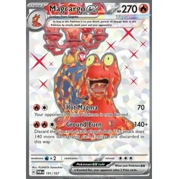 Karetní hra Pokémon TWM 191/167 Magcargo ex - Twilight Masquerade