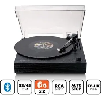 Gramofon Gramofon LENCO LS-15BK s vestavěnými reproduktory a kazetou AT3600L černý