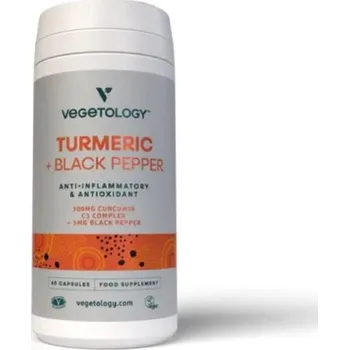Lék při potížích s trávením Vegetology kurkumin a piperin, 60 kapslí>