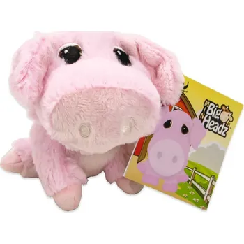 plyšák _Ostatní 1_ PLYŠ Prasátko Big Headz 11cm *PLYŠOVÉ HRAČKY*