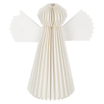 Vánoční dekorace Markslöjd Angel bílý papírový anděl 40 cm