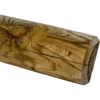 Ohradník Palisáda dřevěná, impregnovaná, průměr 10 cm - délka 3 m