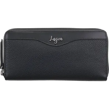 Peněženka Dámská kožená peněženka/penál Lagen NAIMA černá