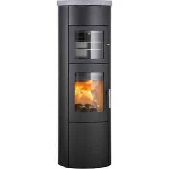 Krbová kamna HETA Scan-line 830SB šedý lak a horní deska mastek