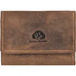 GreenBurry Vintage Leather Wallet Antique brown 9x7cm