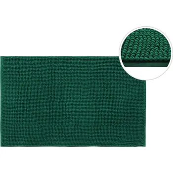 Koupelnová předložka BISK Erga Basic, koupelnová předložka 80x50 cm, model 6 Chenille Rolled, zelená, ERG-08688