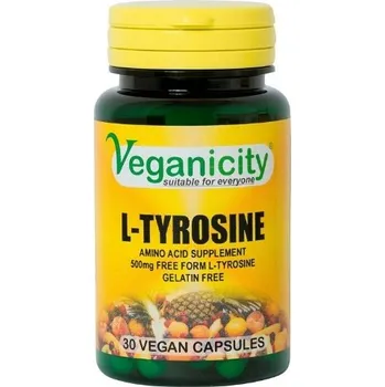 Přípravek na podporu paměti a spánku Veganicity L-Tyrosine 500mg, 30 vegan kapslí>