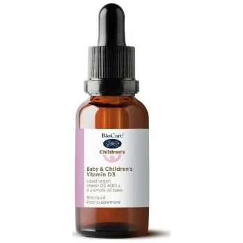 Léky na klouby a kosti BioCare Vitamin D3 kapky pro miminka a děti, 15 ml>