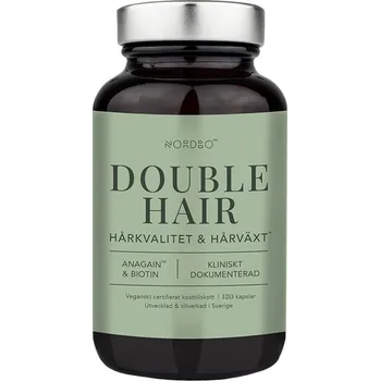 Lék na kožní problémy, vlasy a nehty Nordbo Double Hair 120 kapslí (Vlasy) Varianta: Double Hair 120 kapslí (Vlasy)