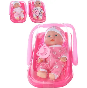 _Ostatní 1_ Panenka miminko 20cm v nosítku set s dudlíkem 3 druhy