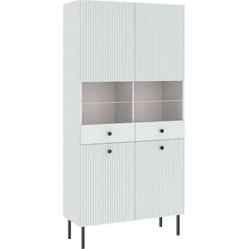 Vinotéka Vitrína 4D ALMONTE bílá/černá