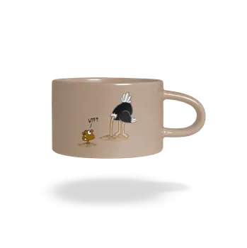 Bastard Pštrosí překvápko hrnek makronka Brown Macaron