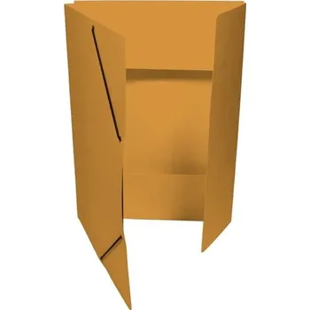 Prešpánové desky se třemi chlopněmi a gumičkou - A4, oranžové, 20 ks