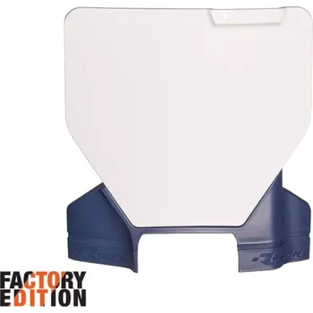 Race Tech číslová tabulka Factory pro HUSQVARNA TC 23-26, FC 23-26 bílá/modrá