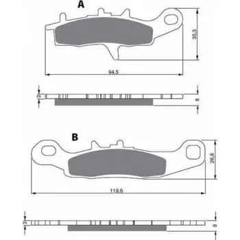 Brzda pro motocykl GOLDFREN brzdové desky 245 AD