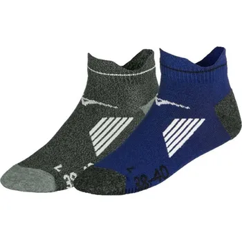 Dámské termoprádlo Ponožky Mizuno Act Train Mid 2P(U) / Estate Blue/Black Velikost: M