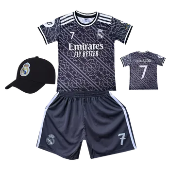 Numberoplus Premium dětský fotbalový dres + fotbalová kšiltovka - Real Madrid FC - Cristiano Ronaldo.CR7 Fly Better Velikost: 11 roků (vel.140)