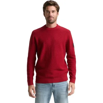 Pánská móda Tom Tailor pánský svetr 1048727 10814 Červená XL