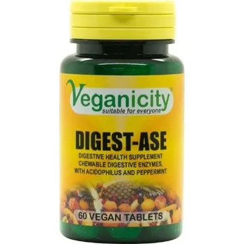 Lék při potížích s trávením Veganicity Digest-Ase (Trávicí enzymy) 60 tablet>