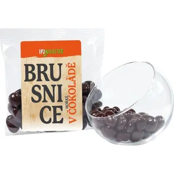 Sušená potravina Zdraví z přírody s.r.o. Brusnice v hořké čokoládě 100g IPJ NATUR 3098