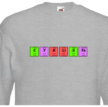 Pánská mikina Mikina Cyklisté | Mikina Cyklista - chemický prvek