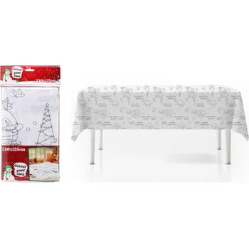 ubrus ubrus vánoční k vybarvení 240x135cm polyester