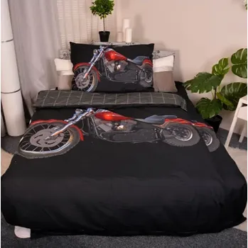 Povlečení České povlečení 3D EFEKT povlečení CHOPPER 140 x 200, 70 x 90 cm zipový uzávěr
