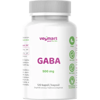 Speciální výživa Vegmart GABA 500 mg, 120 kapslí>
