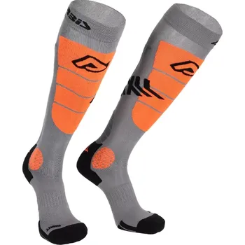 Pánské ponožky Acerbis podkolenky MX IMPACT VENTED šedá/oranž L/XL